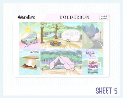 ADVENTURE || 7x9 Vertical Planner Sticker Kit