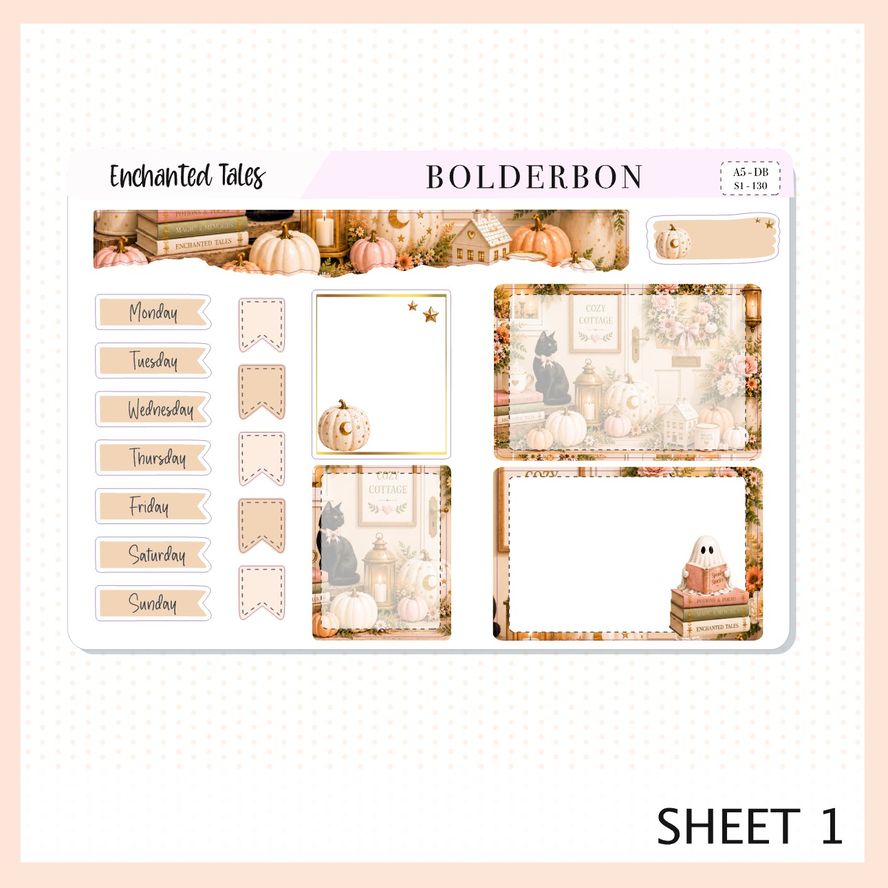 Enchanted Tales • A5 Weekly Dashboard Kit