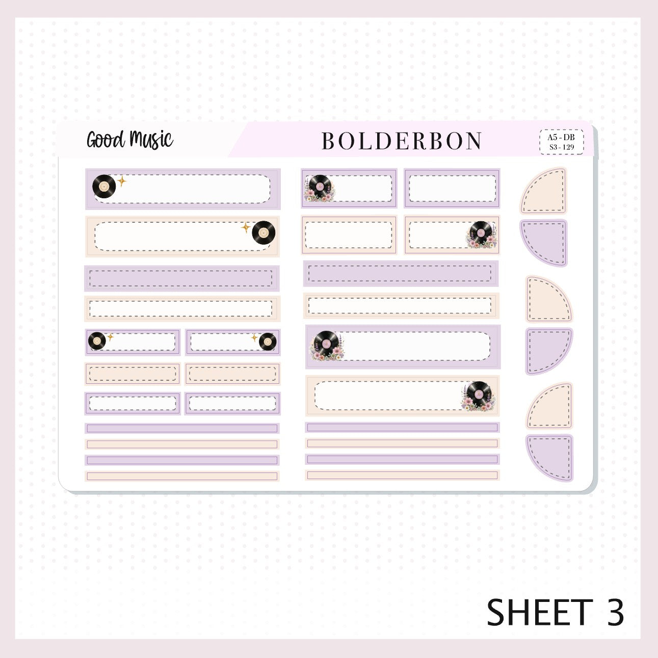 Good Music • A5 Weekly Dashboard Kit