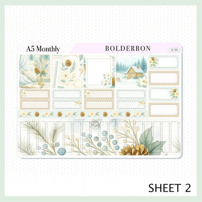 JANUARY A5 MONTHLY KIT || Planner Stickers for Erin Condren