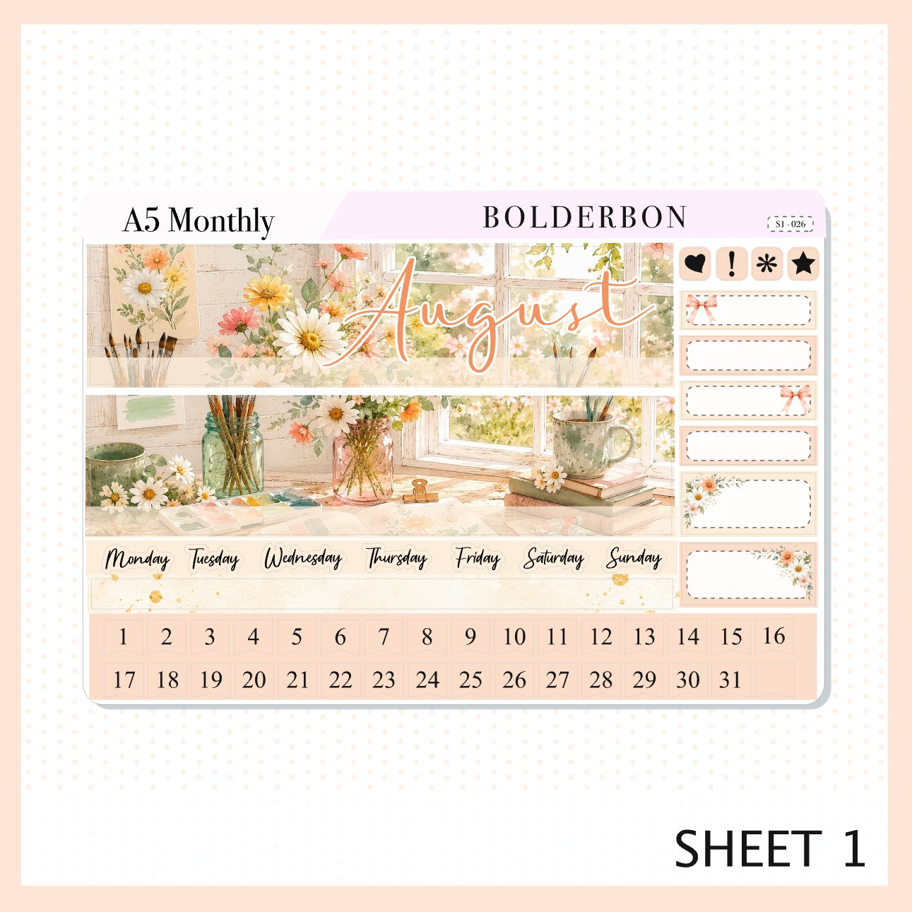 August • A5 EC Monthly