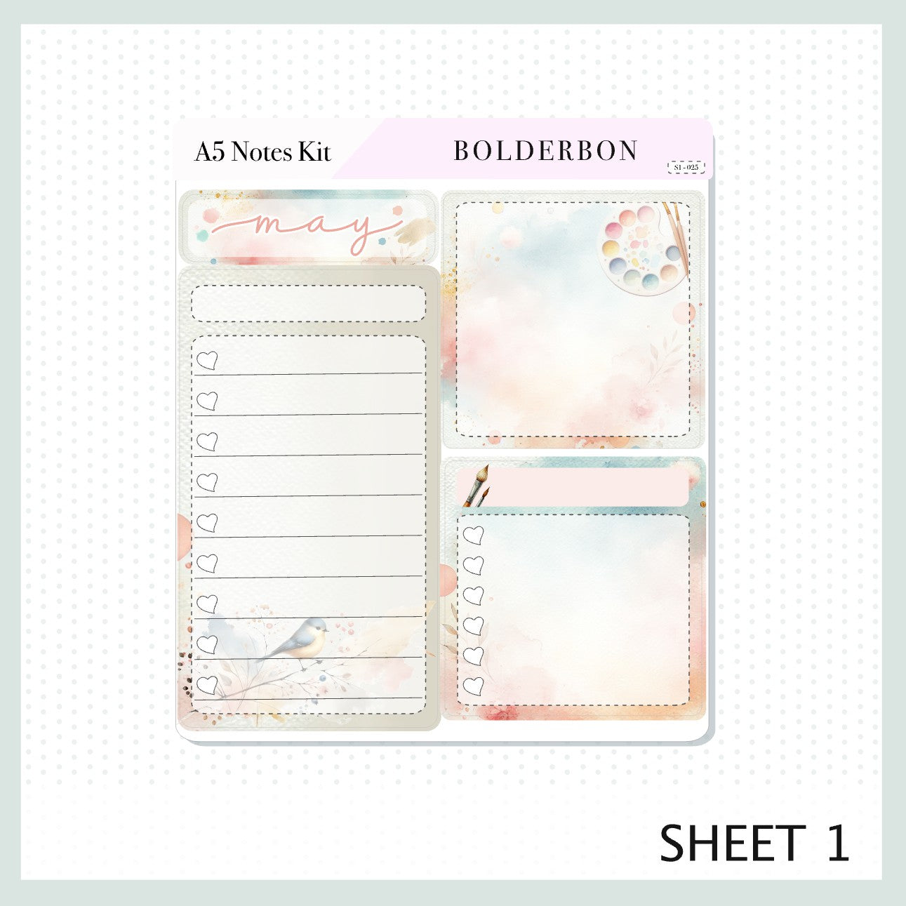 MAY A5 NOTES KIT || EC Planner Stickers, A5 Compact Vertical, A5 Daily Duo, A5 Horizontal