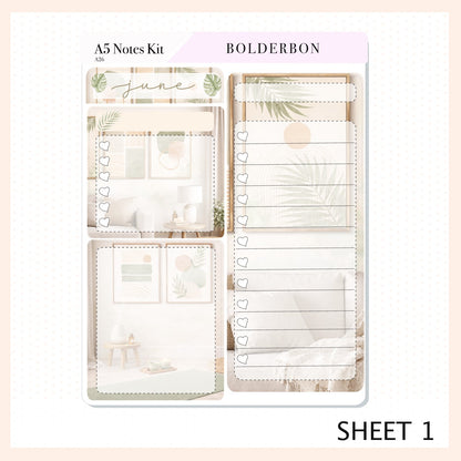 JUNE • A5 EC Notes Kit