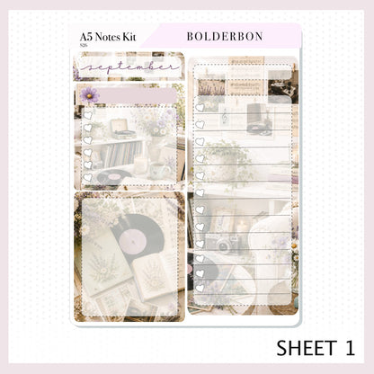 September • A5 EC Notes Kit