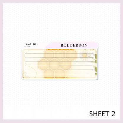 AUGUST A5 Notes Kit || New Layout 2025/2026 Sweet Honey, Planner Sticker Kit for Erin Condren Planners