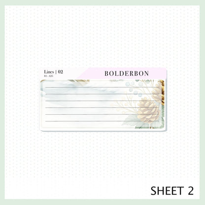 JANUARY A5 Notes Kit || Peaceful Pines, Planner Sticker Kit for Erin Condren Planners