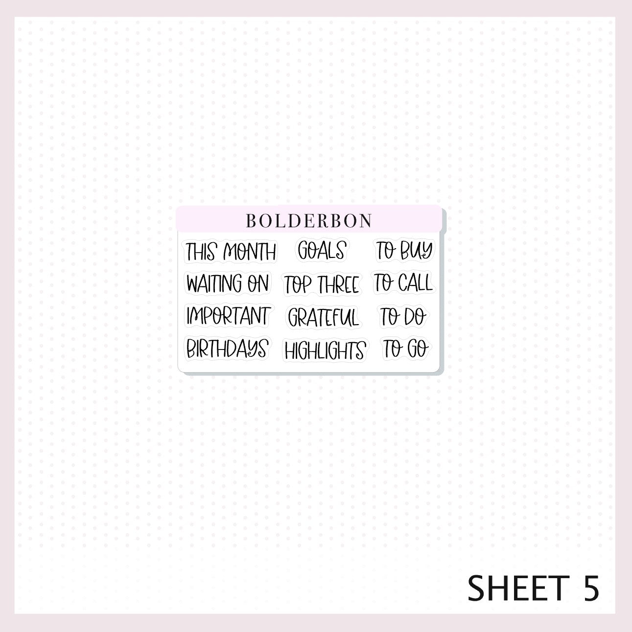 September • A5 EC Notes Kit