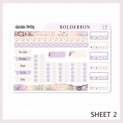 Golden Notes • A5 Weekly Dashboard Kit