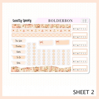 Sweetly Spooky • A5 Weekly Dashboard Kit
