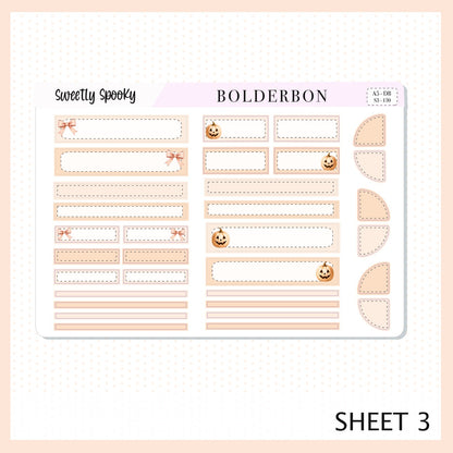 Sweetly Spooky • A5 Weekly Dashboard Kit