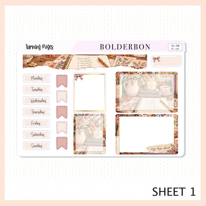 Turning Pages • A5 Weekly Dashboard Kit