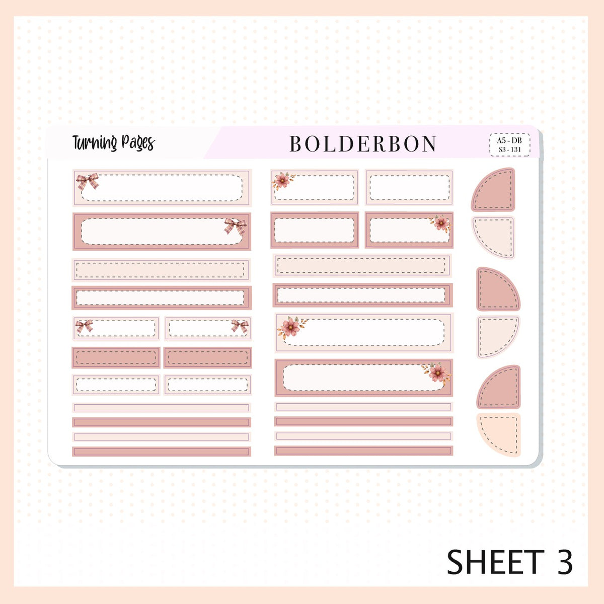 Turning Pages • A5 Weekly Dashboard Kit