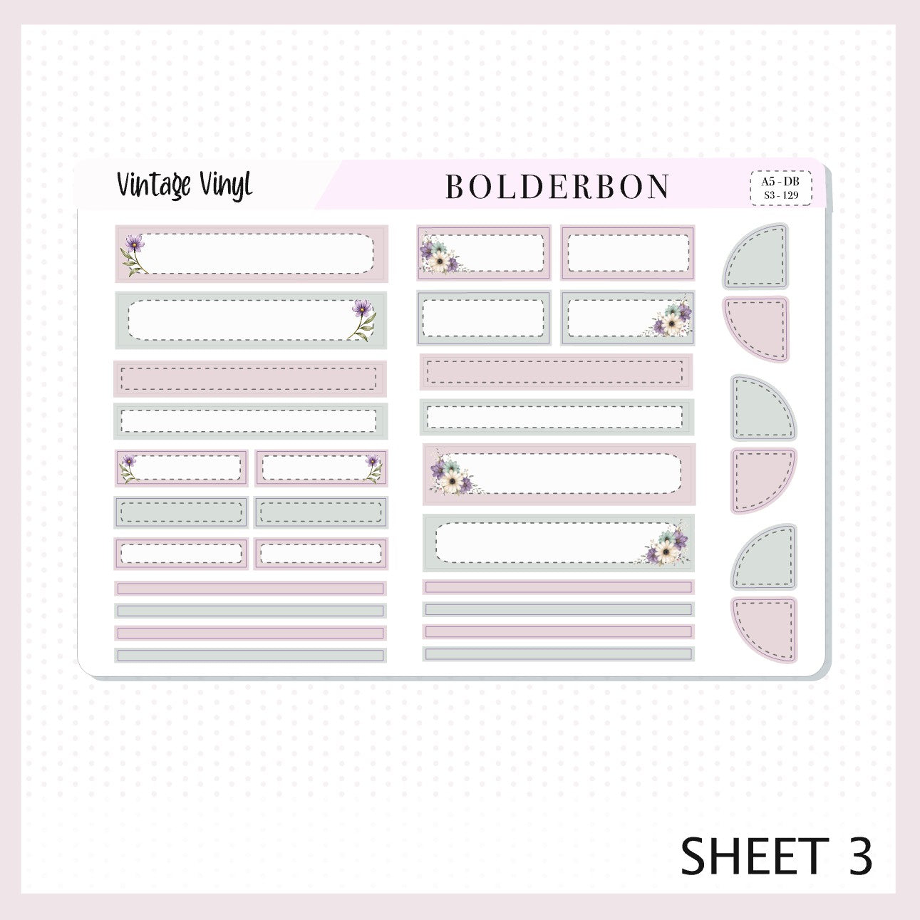 Vintage Vinyl • A5 Weekly Dashboard Kit
