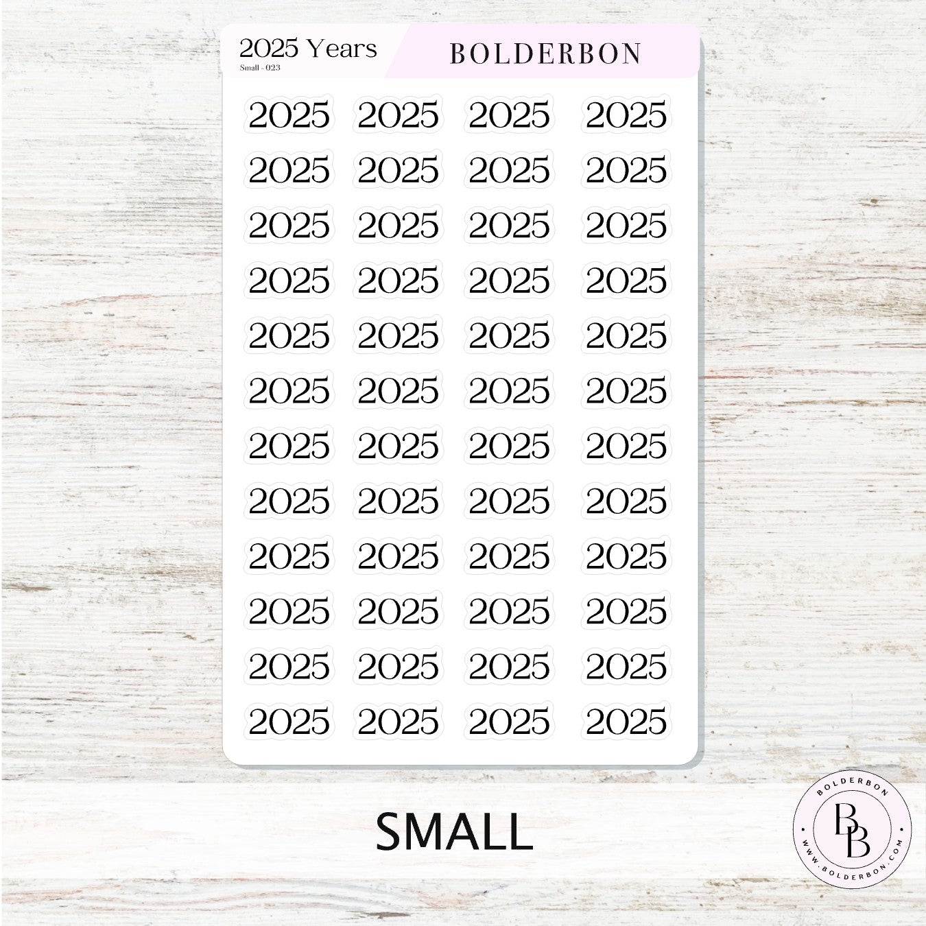 2025 YEAR - BLACK  || Script Planner Stickers