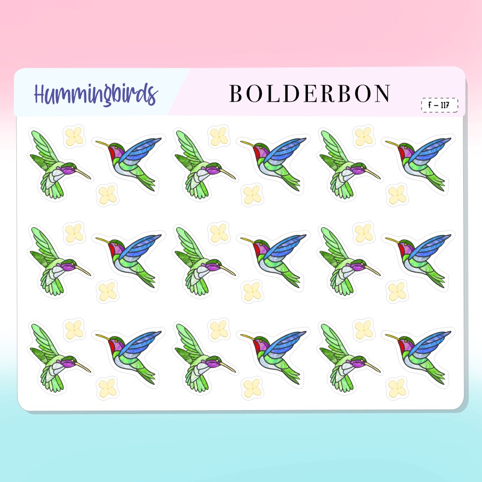 HUMMINGBIRD || Icon Planner Stickers