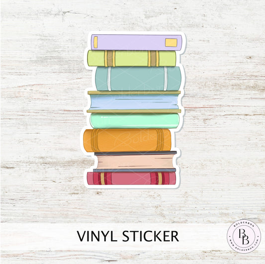 BOOK STACK || Vinyl Sticker