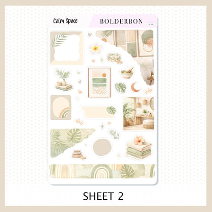 Calm Space • Journal Sticker Kit