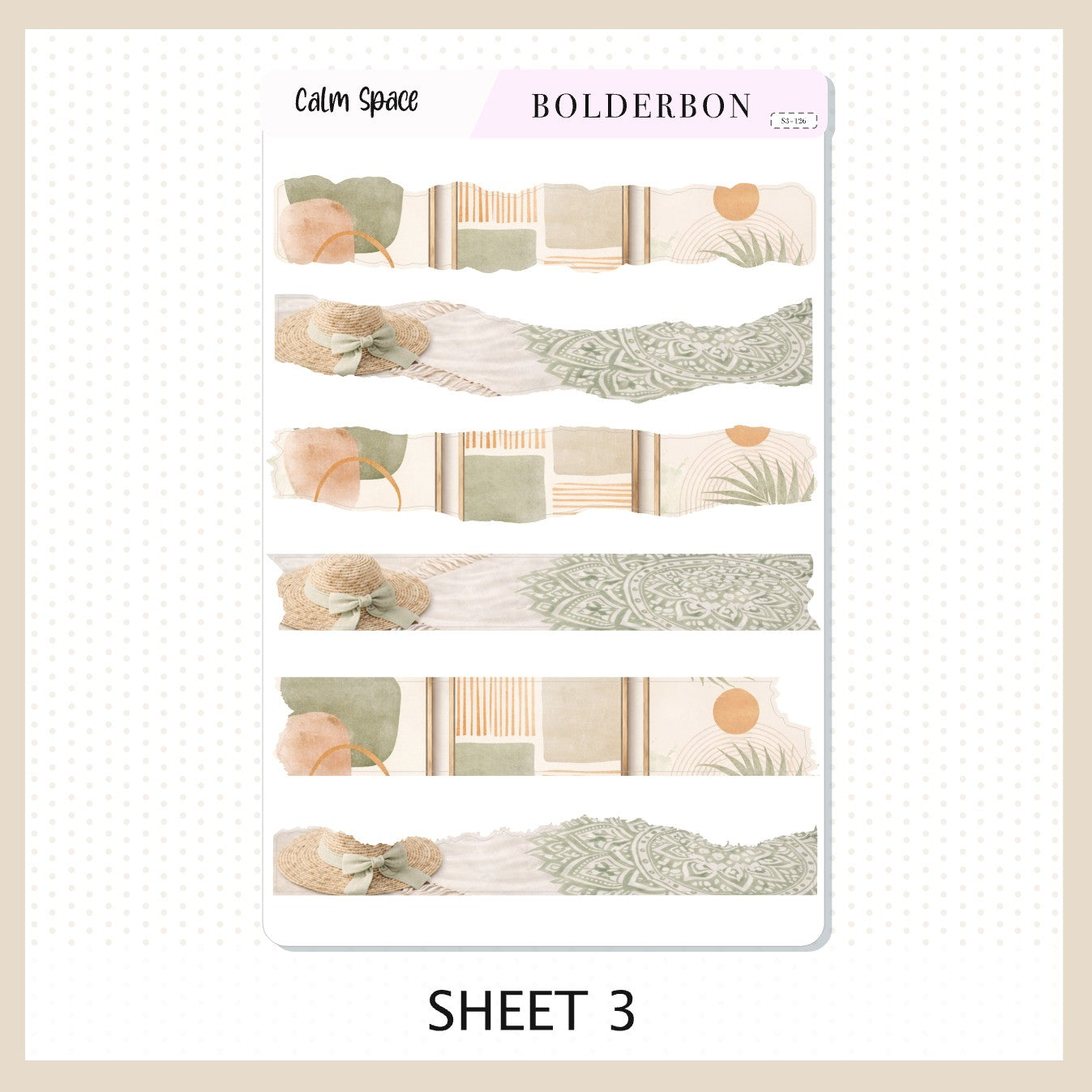 Calm Space • Journal Sticker Kit