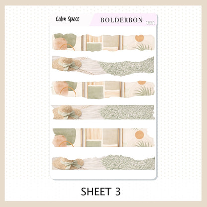 Calm Space • Journal Sticker Kit