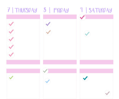 MINI CHECKMARK CIRCLES || Planner Stickers