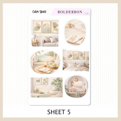 Calm Space • Journal Sticker Kit