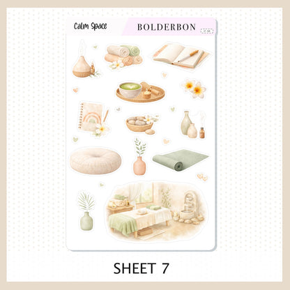 Calm Space • Journal Sticker Kit