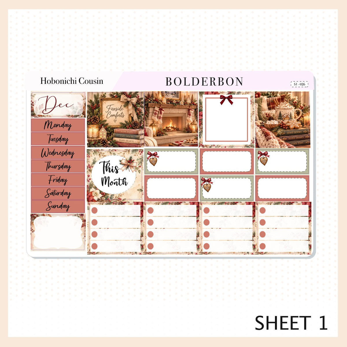 December • Hobonichi Cousin
