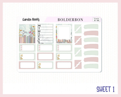 GARDEN BOOKS Hobonichi Cousin || Weekly Planner Sticker Kit Hand Drawn, Valentine's, Love