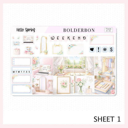 HELLO SPRING || A5 Hobonichi Cousin Planner Sticker Kit