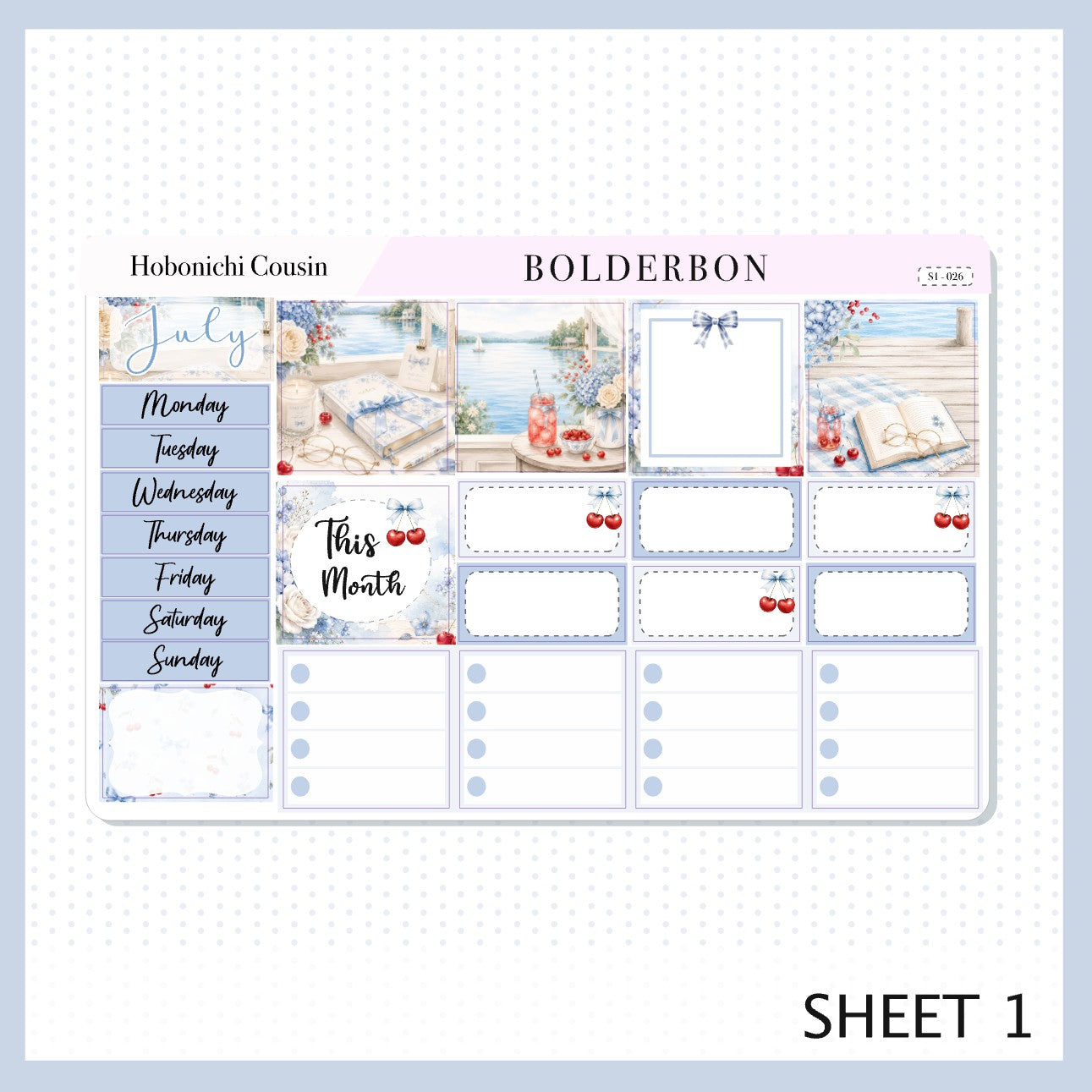 July • Hobonichi Cousin