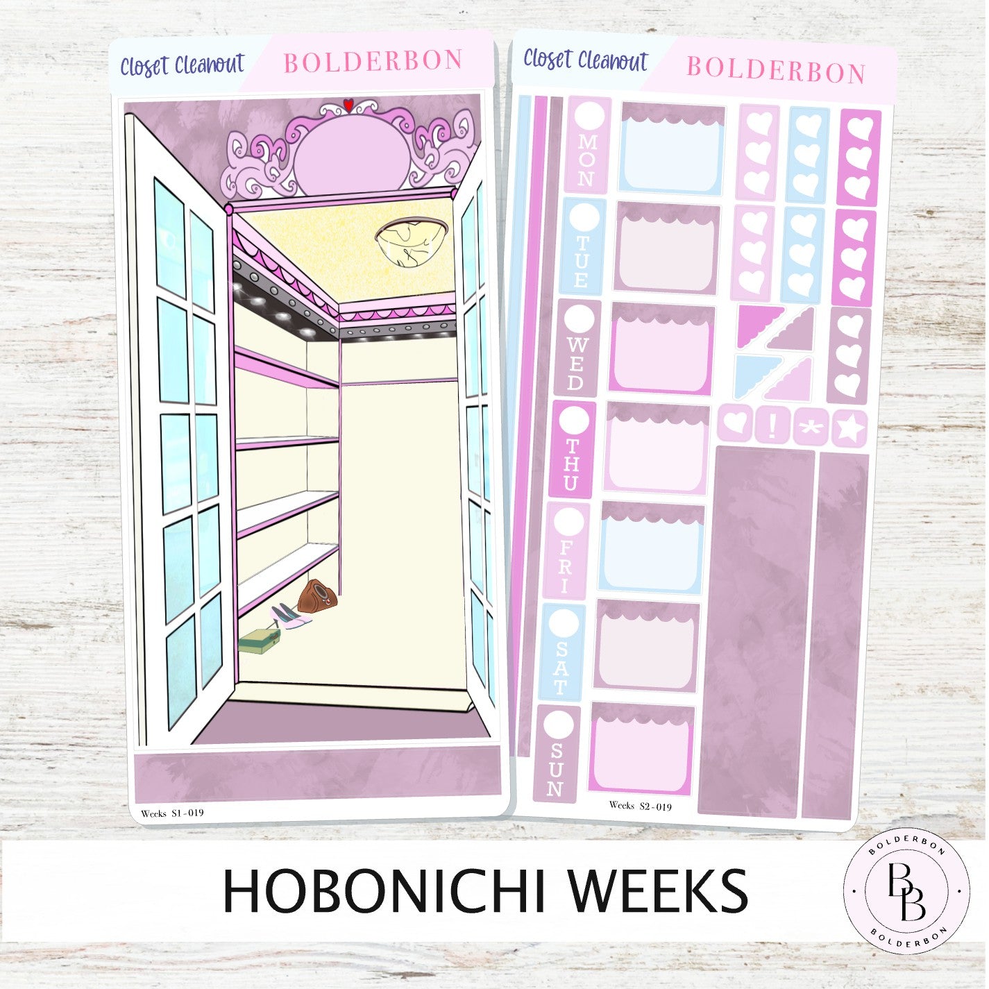 CLOSET CLEANOUT || Hobonichi Weeks Planner Sticker Kit