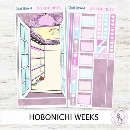 CLOSET CLEANOUT || Hobonichi Weeks Planner Sticker Kit