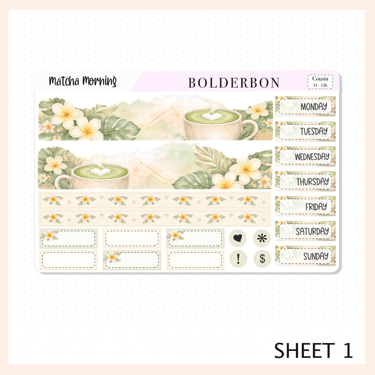 Matcha Morning • Hobonichi Cousin