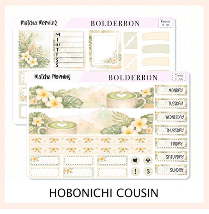 Matcha Morning • Hobonichi Cousin