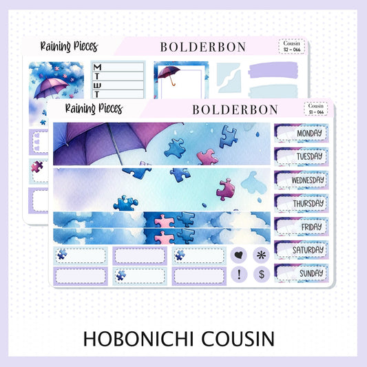 RAINING PIECES Hobonichi Cousin || Planner Sticker Kit