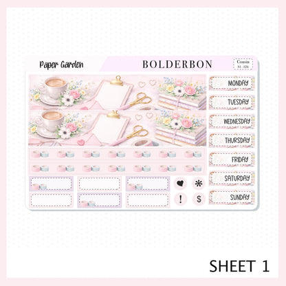 PAPER GARDEN || A5 Hobonichi Cousin Planner Sticker Kit