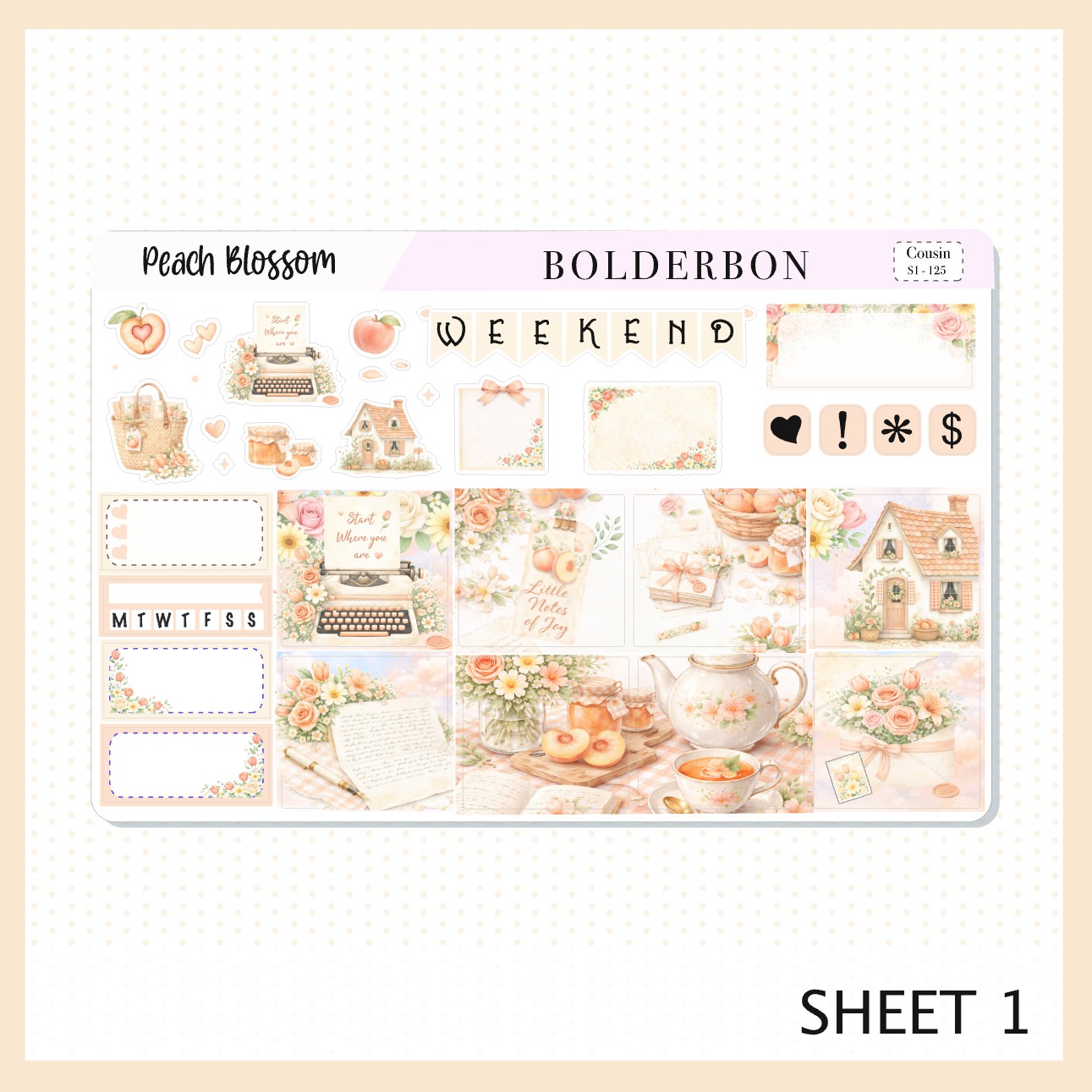 Peach Blossom •  Hobonichi Cousin