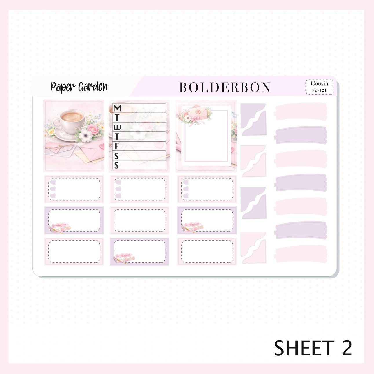 PAPER GARDEN || A5 Hobonichi Cousin Planner Sticker Kit