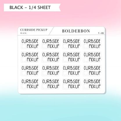 CURBSIDE PICKUP || Cute Planner Stickers