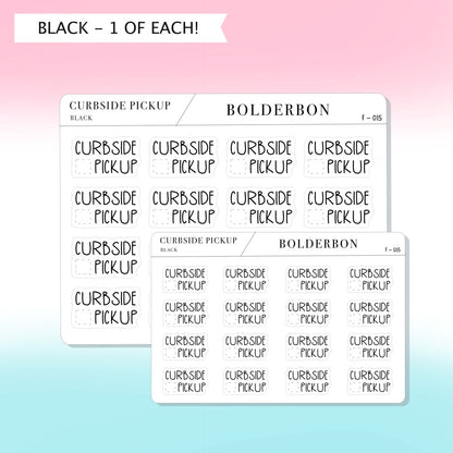 CURBSIDE PICKUP || Cute Planner Stickers