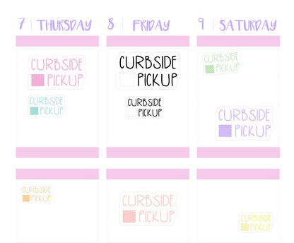 CURBSIDE PICKUP || Cute Planner Stickers