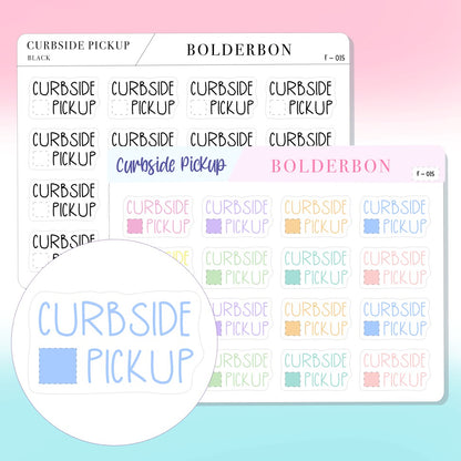 CURBSIDE PICKUP || Cute Planner Stickers