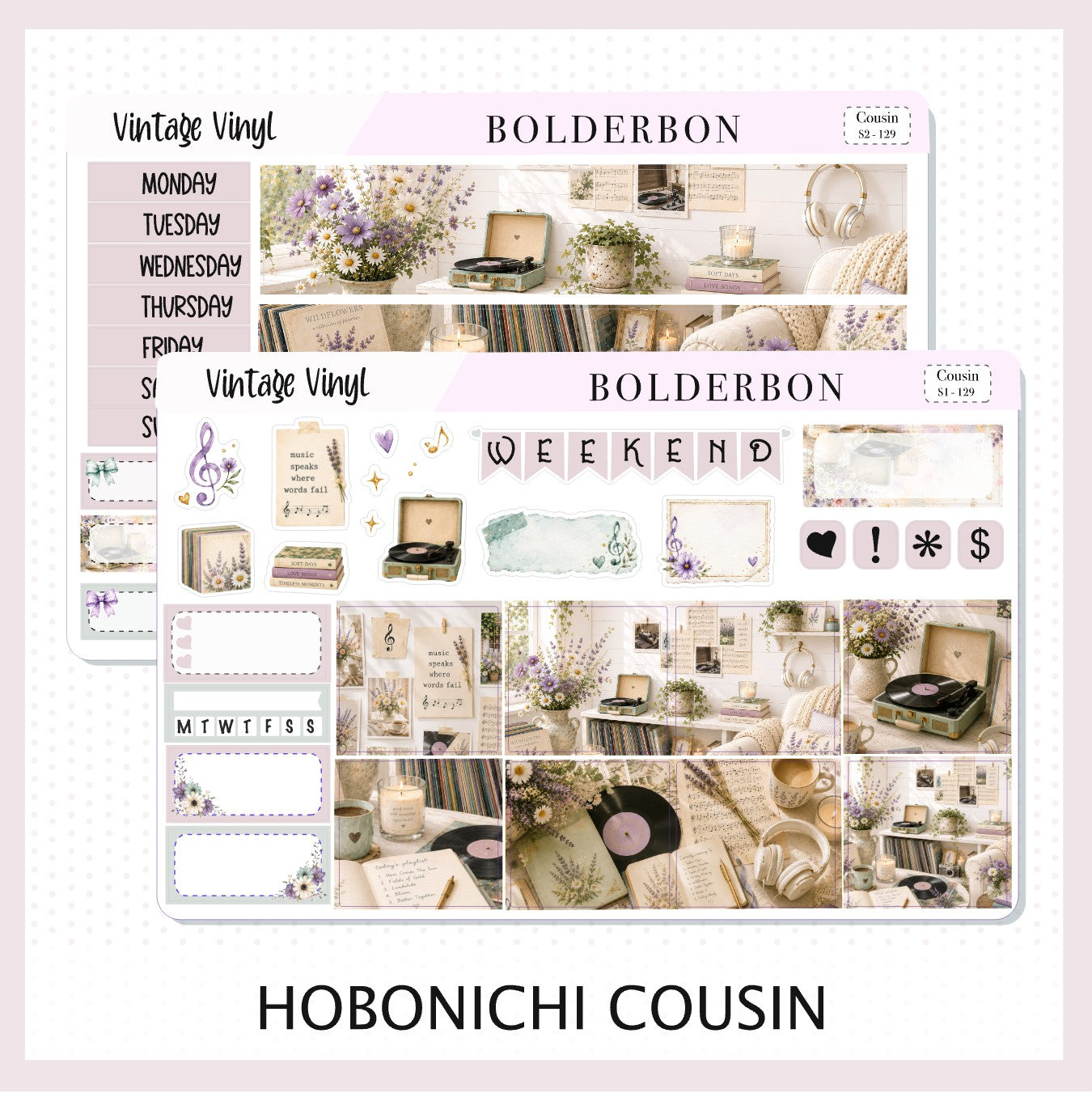 Vintage Vinyl • Hobonichi Cousin