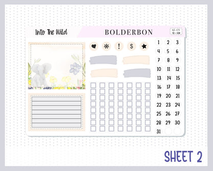INTO THE WILD || A5 Compact Vertical Planner Sticker Kit