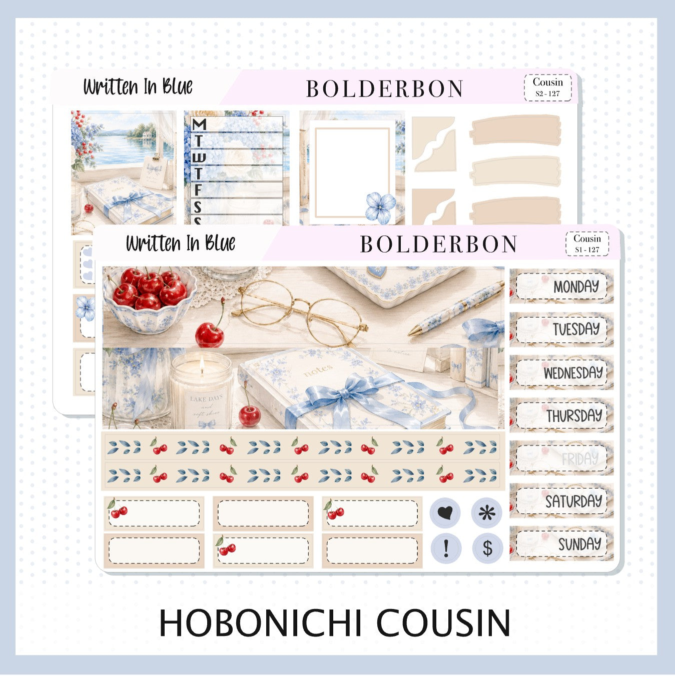 Written In Blue • Hobonichi Cousin