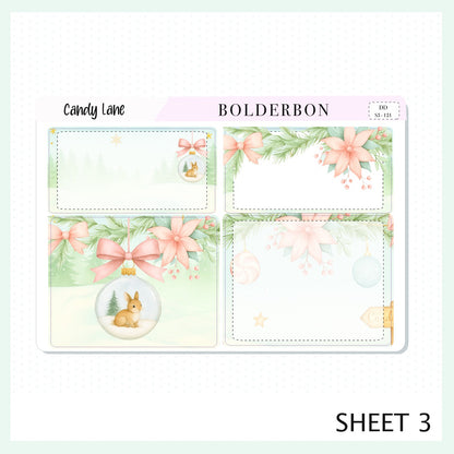 CANDY LANE 7x9 Daily Duo || Planner Sticker Kit for Erin Condren