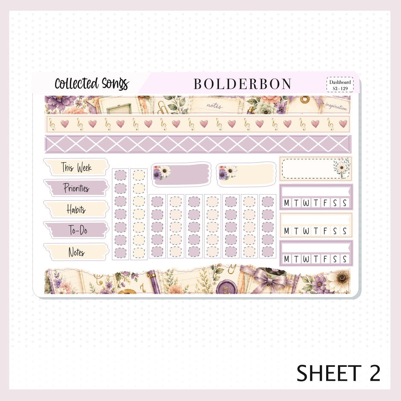 Collected Songs • 7x9 EC Dashboard