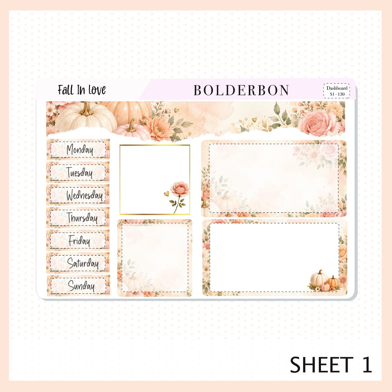 Fall In Love • 7x9 EC Dashboard