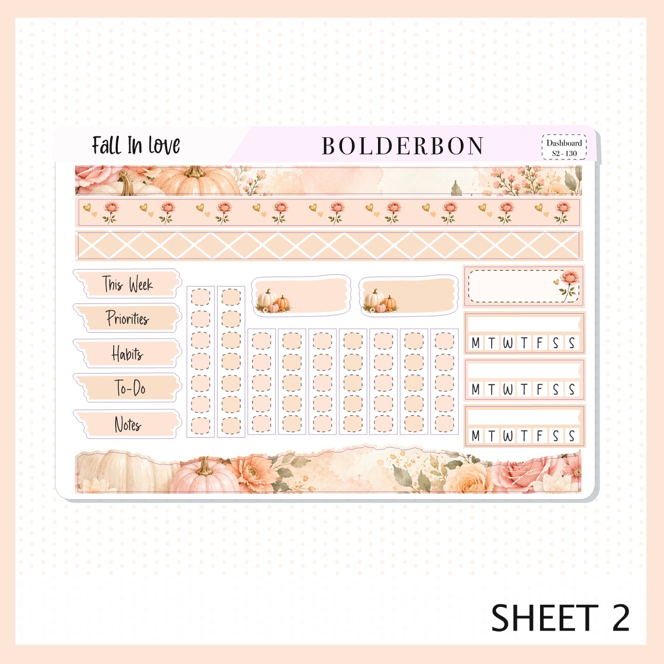 Fall In Love • 7x9 EC Dashboard