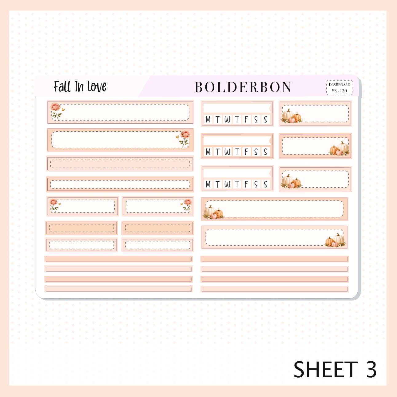 Fall In Love • 7x9 EC Dashboard